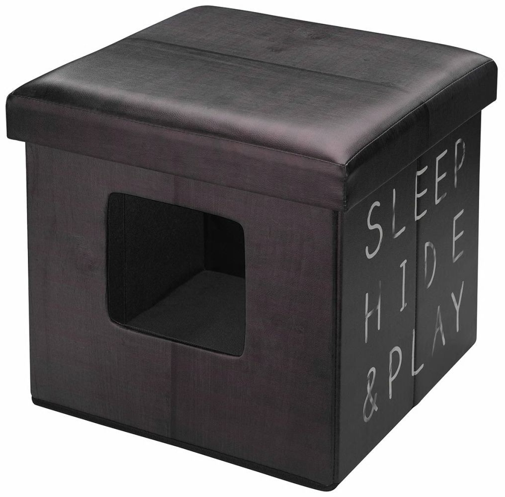 Laroy Group D&D Puf dla zwierzaka Sleep Hide Play, 38x38x38 cm, brąz, 434/431627