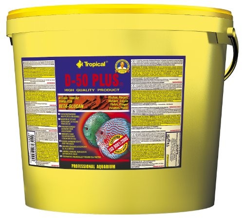 Tropical D-50 Plus farbfoerd erndes płatek podszewki zapewnia symphysodon, 1er Pack (1 X 5 L) D-003
