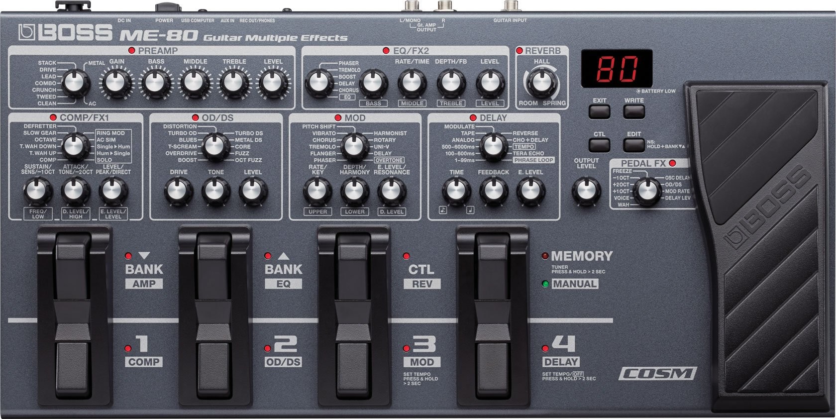 BOSS Boss ME-80 - GUITAR MULTIPLE EFFECTS