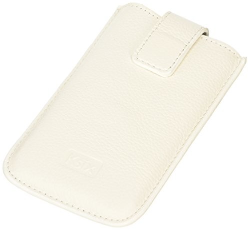 KSIX Ksix bxkg04sb Genuine skórzana kieszeń na telefon komórkowy Gold Elektra rozmiar XL biały BXKG04SB