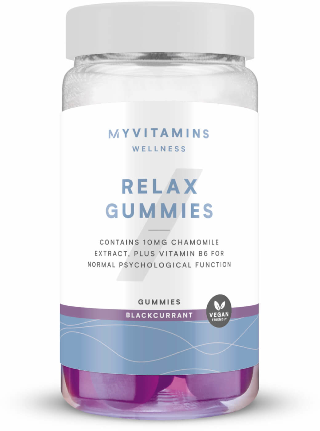 Myvitamins Żelki Relax Gummies - 60gummies - Czarna porzeczka