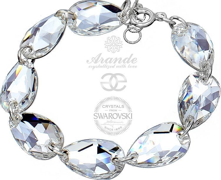 Swarovski Arande Elegancka Bransoletka CRYSTAL SREBRO 700749