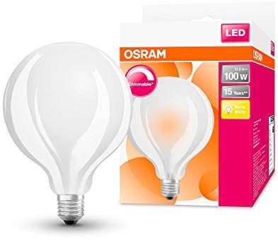 Osram Lamps Star Classic Globe lampa przyciemniana LED, gwint: E27, ciepła biel, 2700 K, 12 W, zamiennik żarówki 100 W 4058075112131