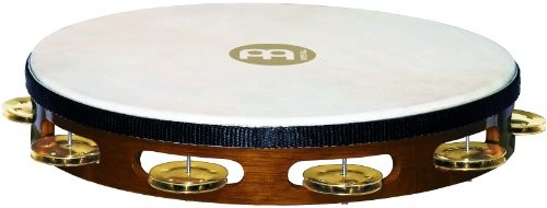 Meinl Percussion meinl Percussion tahb-średnica od Headed Wood Tambourine z mosiądzu obejmy (1-rzędowa), 25,40 cm (10 cali) TAH1BAB
