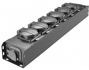 Adam Hall Accessories PROPORT 6 T - 6-gniazdkowa listwa zasilająca PROPORT 6x IP54 + POWER TWIST TR1 IN/OUT AHPROPORT6T