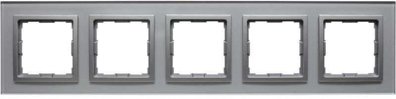 KOS Elektro System Vena 2 aluminium ramka 5 szkło akrylowe kos_5240185