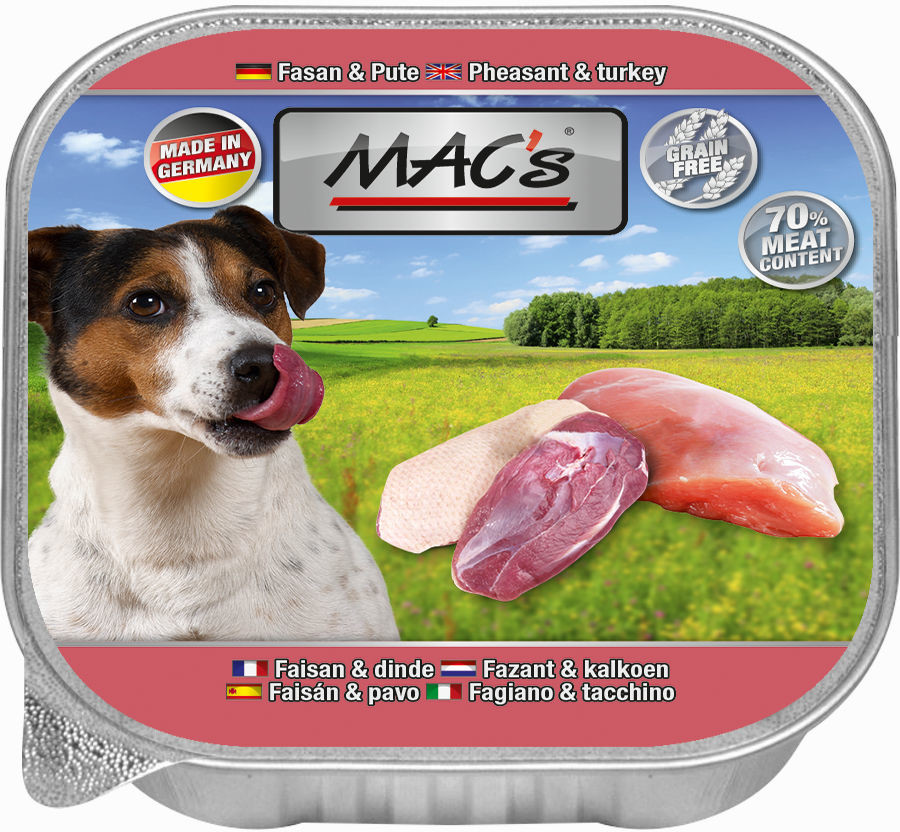 Macs Adult Bażant z indykiem Mokra Karma dla psa op 150g