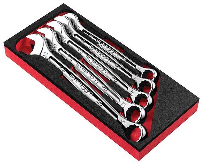 FACOM Moduł 5 kluczy oczkowo-płaskich OGV 27-34 mm MODM.440-2