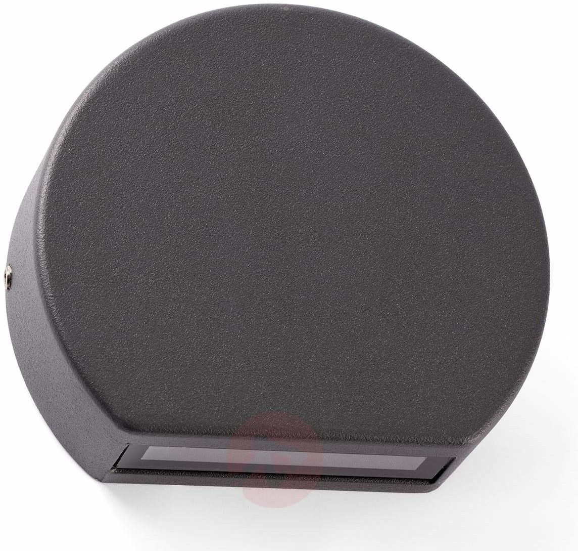 Faro Lorefar Okrągły kinkiet zewnętrzny LED Pill ciemnoszary