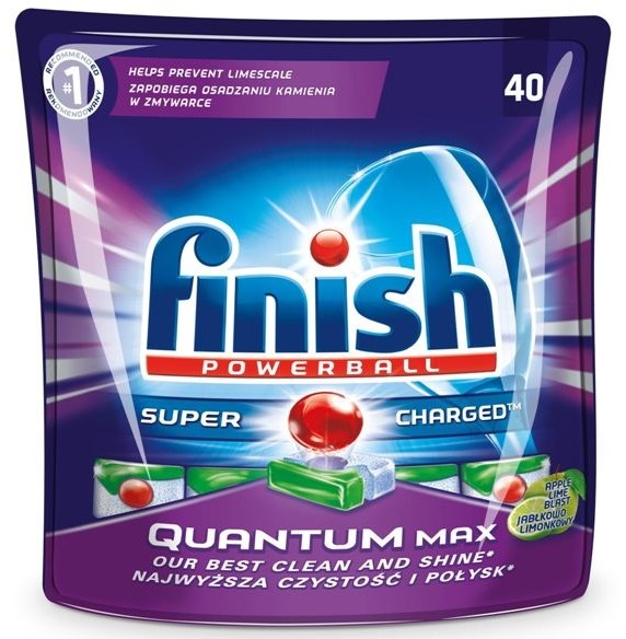 Finish Finish Calgonit Tabletki do zmywarki Quantum Jabłko i limonka 64szt. NN-HBY-XT64-002