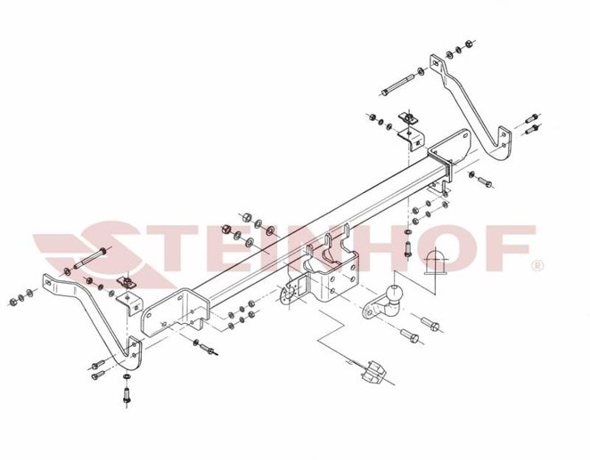 Steinhof Hak holowniczy Steinhof F-064 Fiat Ducato Furgon, Minibus 2014 - obecnie 562-uniw