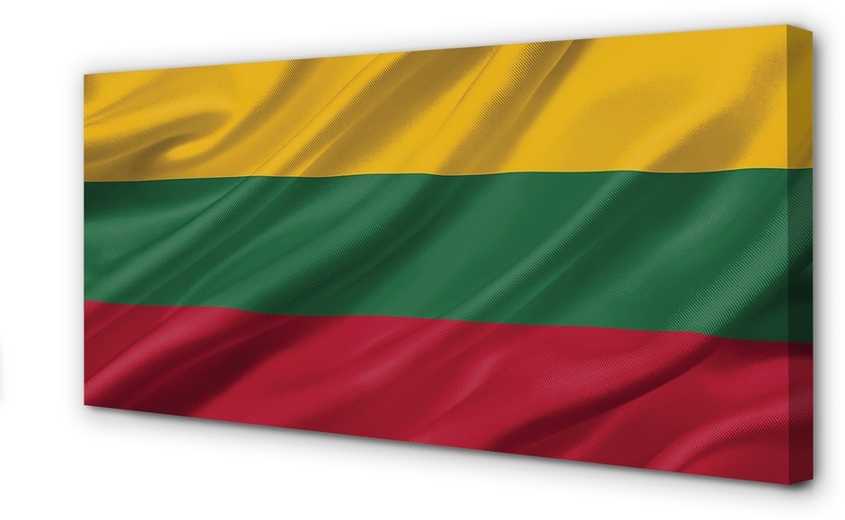 PL Tulup Obrazy na płótnie Flaga Litwy 140x70cm