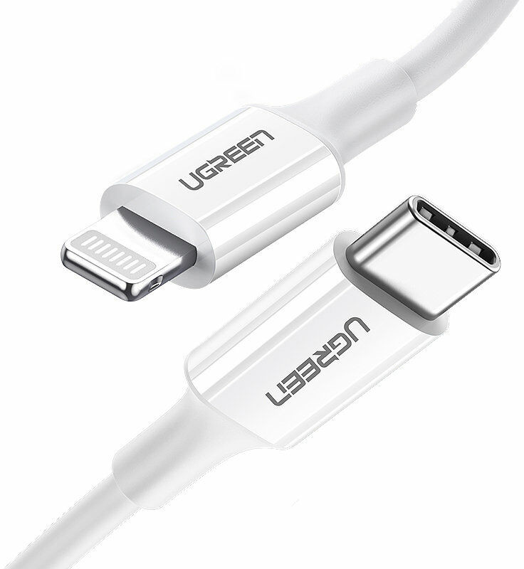 UGREEN kabel przewód MFi USB Typ C - Lightning 3A 1.5 m biały (US171) 60748