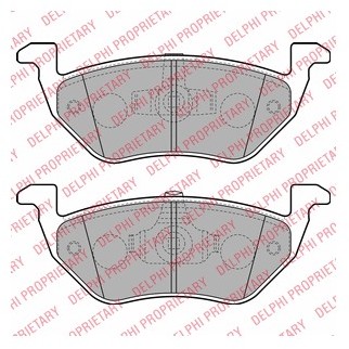 DELPHI Zestaw klocków hamulcowych, hamulce tarczowe LP2158