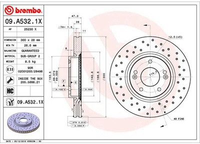 BREMBO 09.A532.1X 09.A532.1X