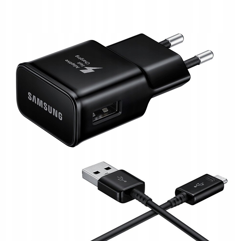 Samsung ładowarka sieciowa USB Adaptive Fast Charging (AFC) szybkie ładowanie 15 W + kabel USB - USB Typ C 1,5 m czarny (EP-TA20EBENGEU) EP-TA20EBENGEU