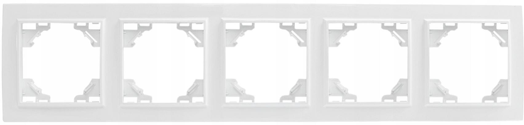 LEDart Quadra Pięciokrotna Biała Pozioma Włącznik 5