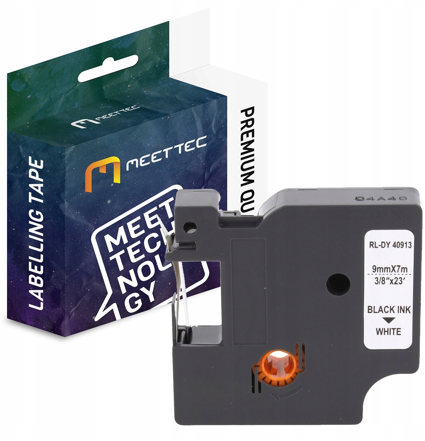 Dymo Taśma zamiennik D1 40913 9mm biały/czarny