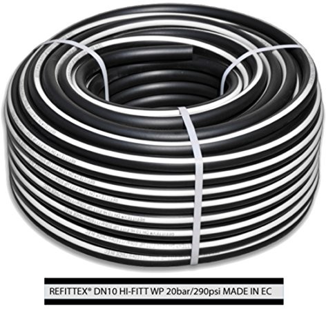 Bradas bradas rh20101525 Wąż ciśnieniowy refittex 20 Bar, 10 X 15 MM/25 m, czarna