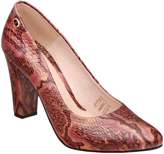 Baldaccini Czółenka 640600-G Pyton Bordo Krimen 6406 27435