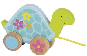 Goki Drewniany żółwik do ciągnięcia - 54914