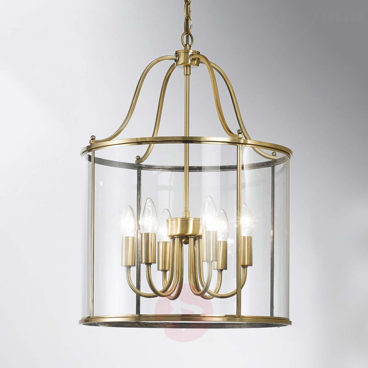 Orion Okrągła lampa wisząca-latarnia RIEKA, 43 cm