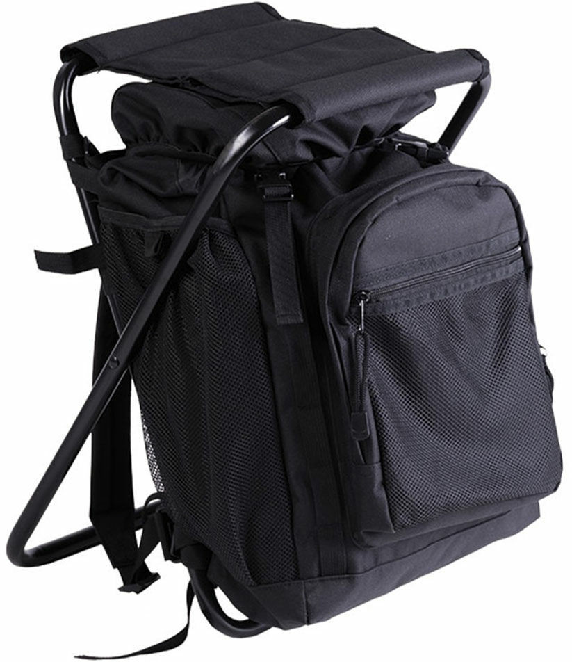 Mil-Tec Plecak z krzesłem 20l Black (14059002) 14059002