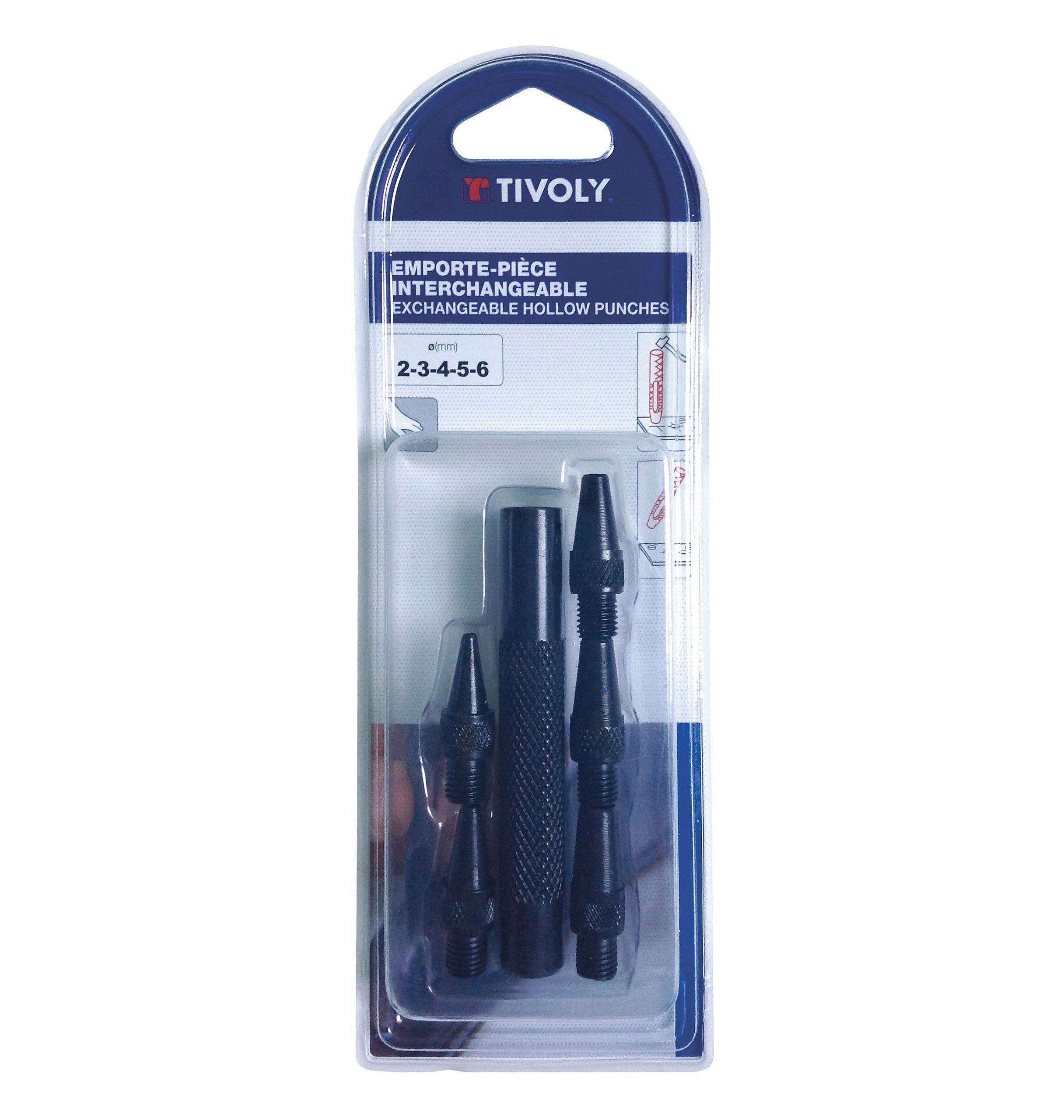 wycinaki rymarskie gwintowane kpl. 2-6 mm Tivoly