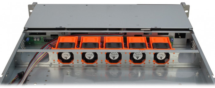 Inter-Tech Inter-Tech IPC 1U-1404 Rack Black Stainless steel Server casing