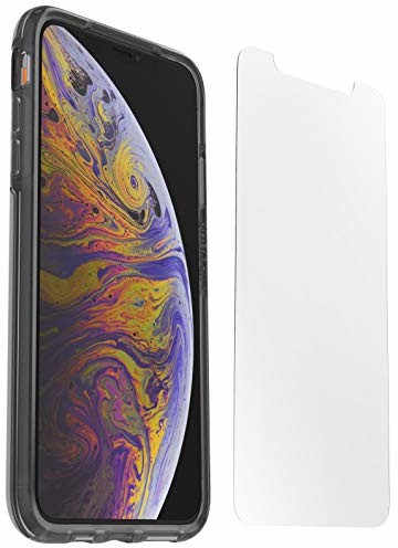 Otterbox Clear Case + Performance Glass, przezroczyste etui ochronne odporne na upadki do iPhone XS Max - czarne 78-52435
