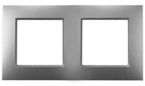 Ospel Ramka podwójna Srebrny Aria - R-2U/18