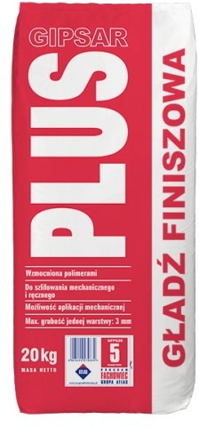 Atlas Gładź finiszowa GIPSAR PLUS 20 kg