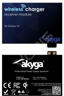 Akyga ADAPTER QI GALAXY S3 2 PIN AK-QIR-02