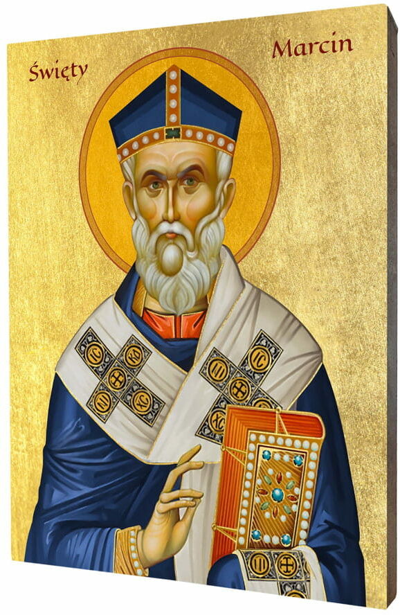 Art christiana Ikona religijna święty Marcin z Tours ACHI188