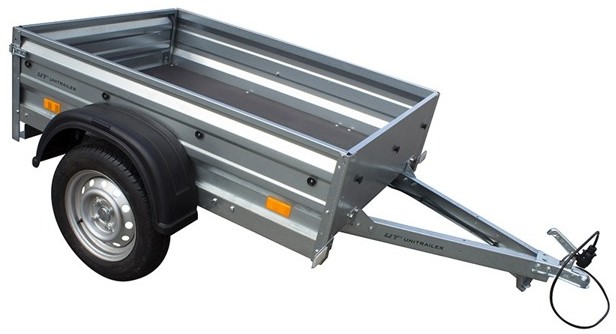 UNITRAILER Przyczepa samochodowa 150 x 106 lekka DMC 750 KG Garden Trailer 150 Unitrailer 214-uniw