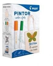 Pilot Marker Pintor zestaw pomarańcz/ziel + torba