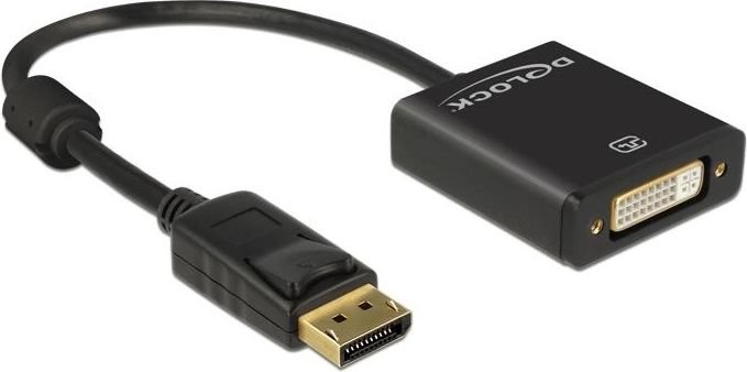 Delock Adapter AV Adapter DisplayPort 1.2-DVI F 24+5 4K - 62601