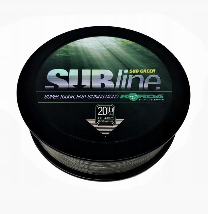 Korda Żyłka Subline 20lb 0.43mm 9.1kg 1000m Green