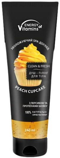 ENERGY OF VITAMINS ENERGY OF VITAMINS Peeling-żel do ciała Peach Cupcake 240ml