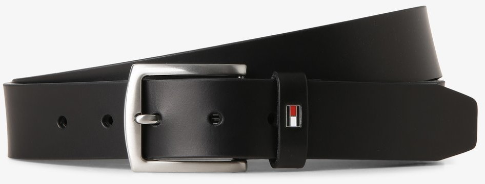 Tommy Hilfiger Męski pasek skórzany, czarny