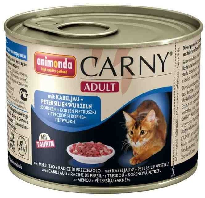 Animonda Carny Adult smak wołowina dorsz z pietruszką 200g