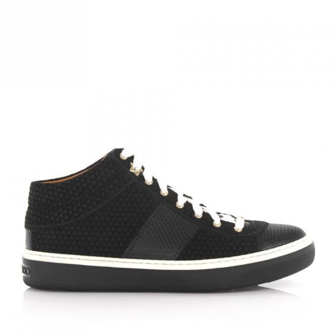 Jimmy Choo Jimmy Choo Trampki wysokie Wytłoczony wzór czarny