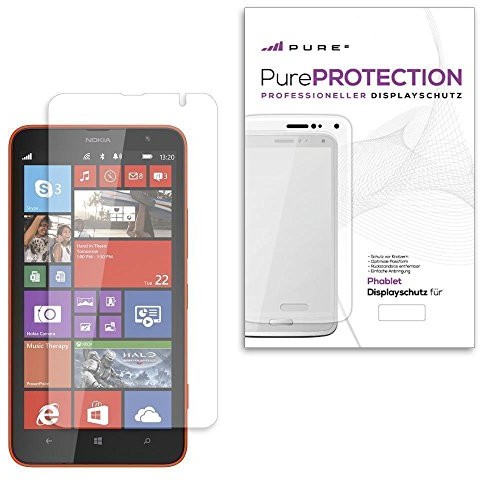 Pure pureprotection 4 X folia ochronna na wyświetlacz do Nokia Lumia 1320 odporne na zarysowania, przejrzystą i niewidoczną w blistrze. CrystalClear. 4 X folia ochronna w Big Pack 4053214630828