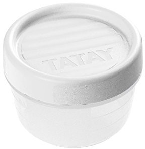 Tatay tatay puszka na zapasy z nakrętką około 0,2 L z tworzywa sztucznego 8,5 x 8,5 x 6 cm 1160701