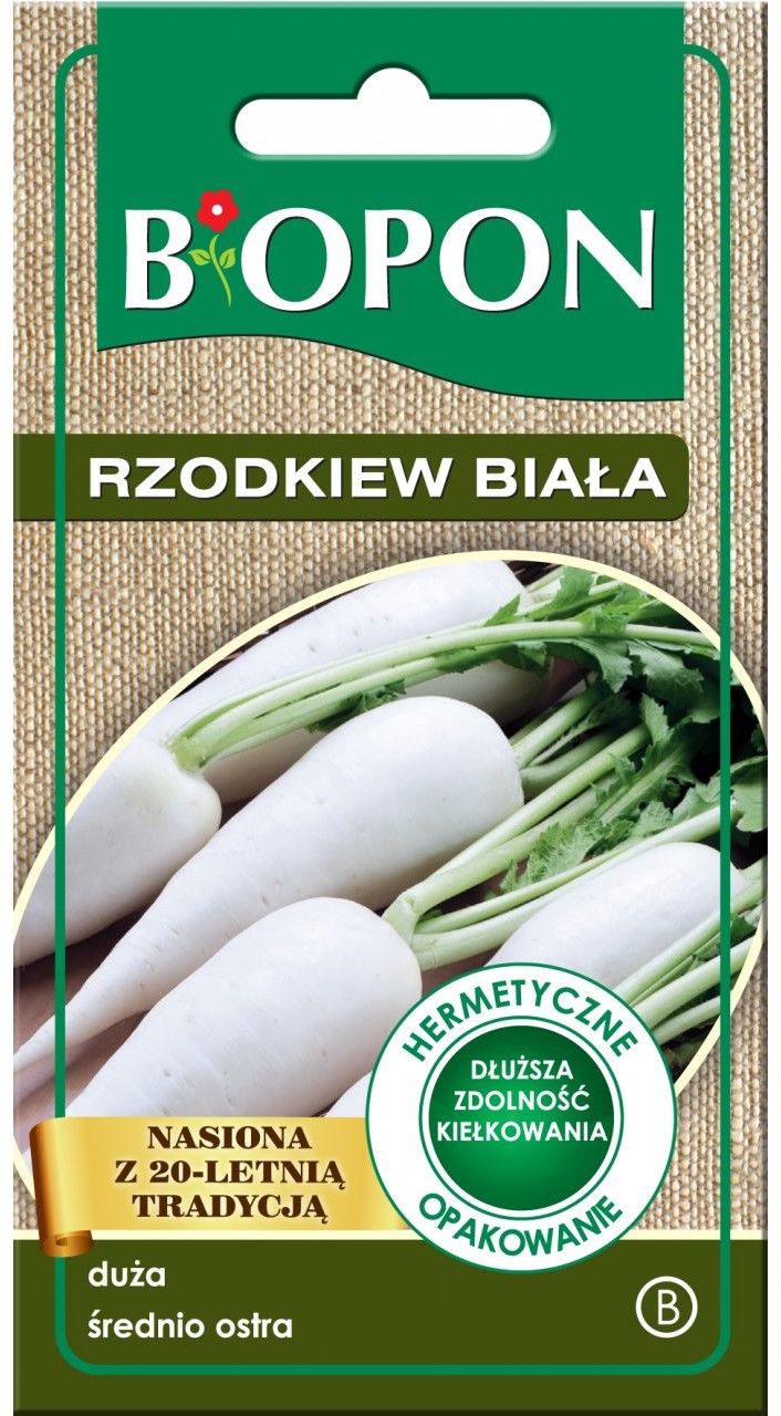 BIOPON Bros Rzodkiew biała Agata nasiona 5 g