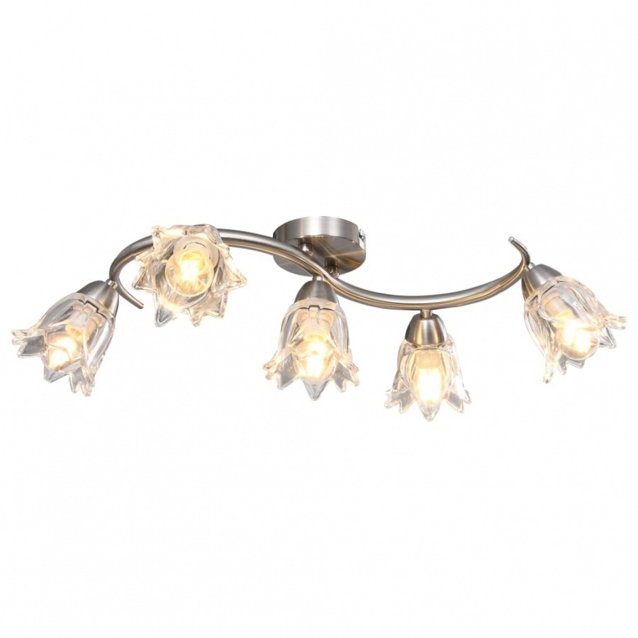 Vida Lampa sufitowa ze szklanymi kloszami na 5 żarówek E14 tulipany V-289236