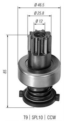 MAGNETI MARELLI Zębnik, rozrusznik 940113020124