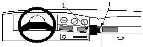 Brodit 851870 Brodit ProClip 851870 Angled mount do Ford Taurus 89  90 851870