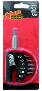 Modeco Komplet końcówek wkręcających typu PH z adapterem MN-15-506 5019