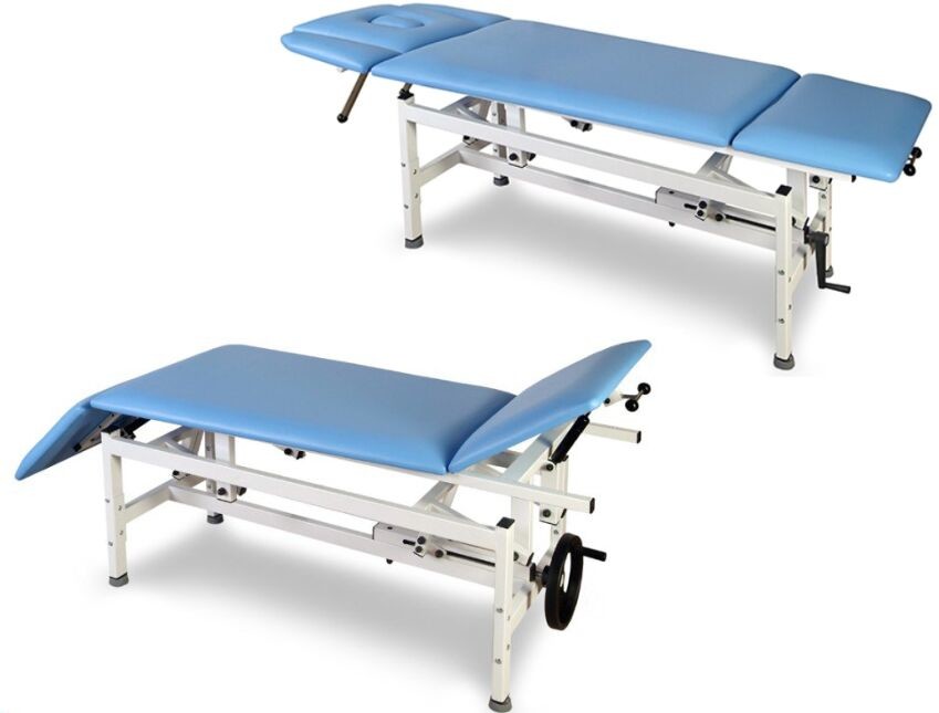 Juventas JSR-3 stół rehabilitacyjny do terapii i masażu 3-częściowy manualny JSR 3 / JSR 3 Plus